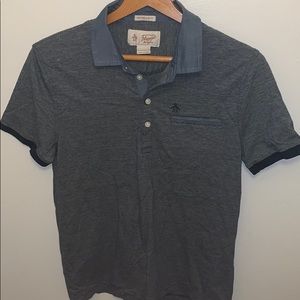 Penguin striped collared shirt